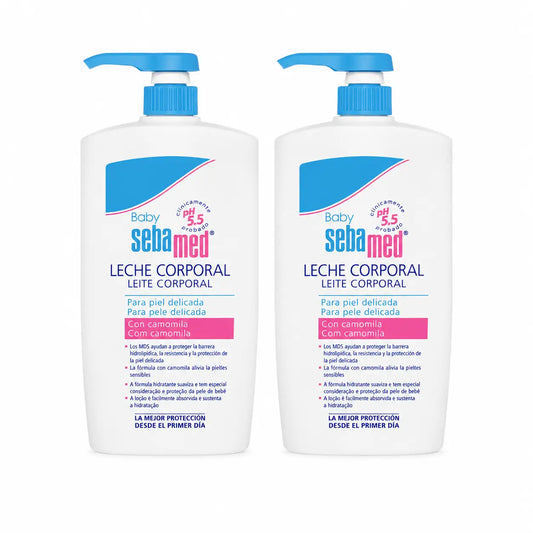 Sebamed Latte corpo per pelli delicate 750 Ml, confezione da 2