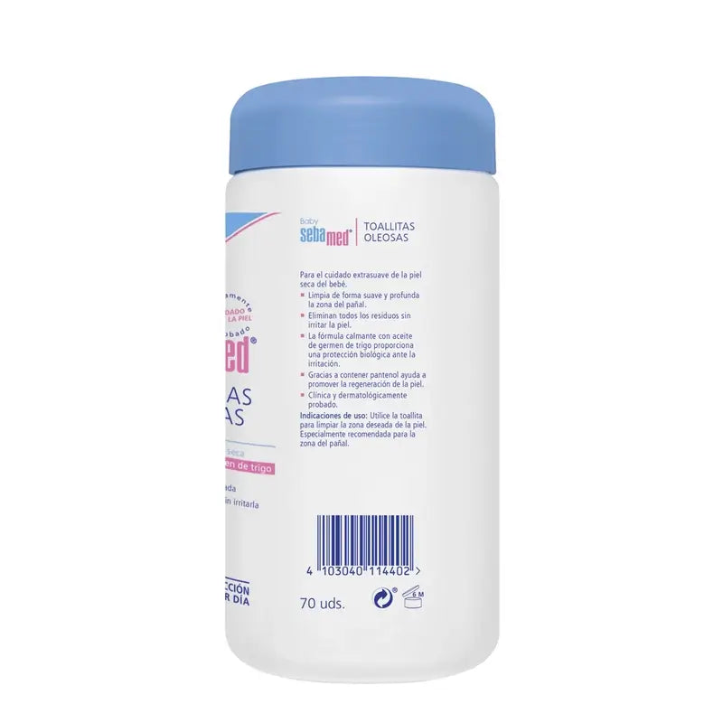 SEBAMED Salviette all'olio per bambini 70 unità