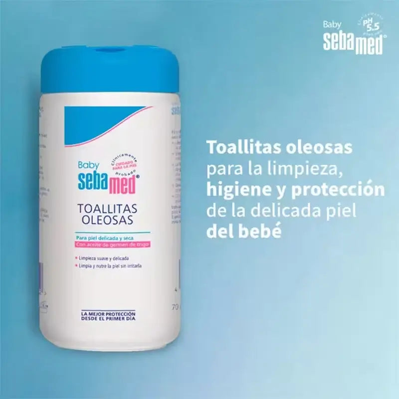 SEBAMED Salviette all'olio per bambini 70 unità