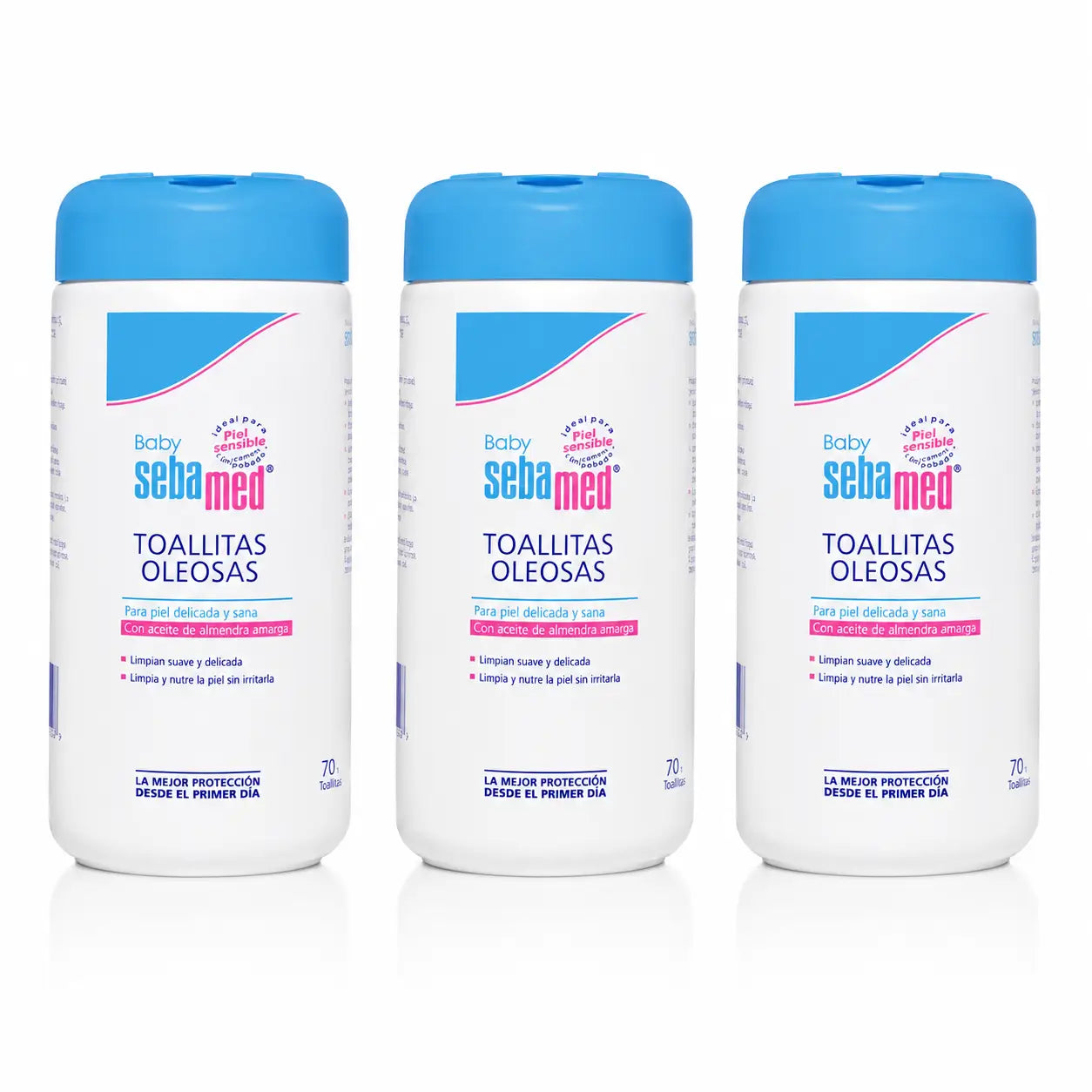 Sebamed Baby Oil Salviette 70 pezzi, confezione da 3
