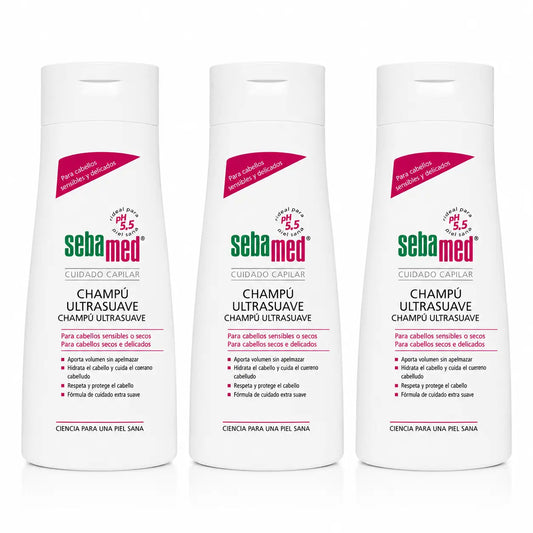 Sebamed Shampoo Ultra Delicato 400 Ml, confezione da 3