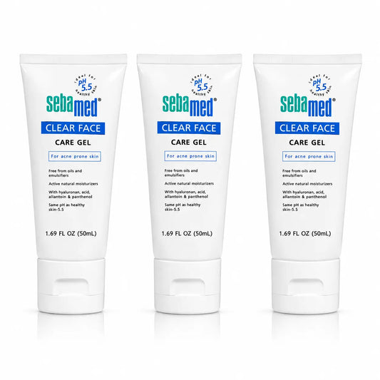 Sebamed Clear Face Gel Idratante 50 Ml, confezione da 3