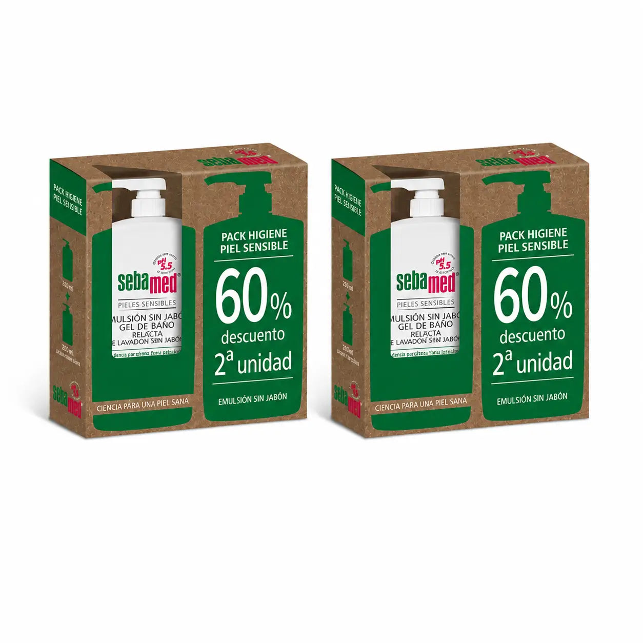 Sebamed Emulsione senza sapone Duplo, 1500 Ml , confezione da 2