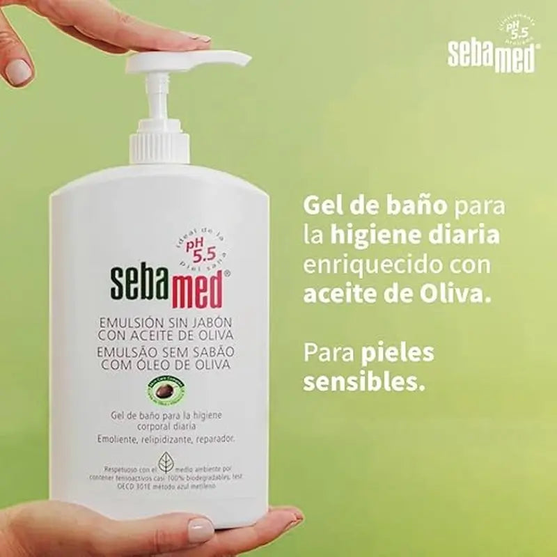 SEBAMED Gel emulsione senza sapone con olio d'oliva 1000 ml