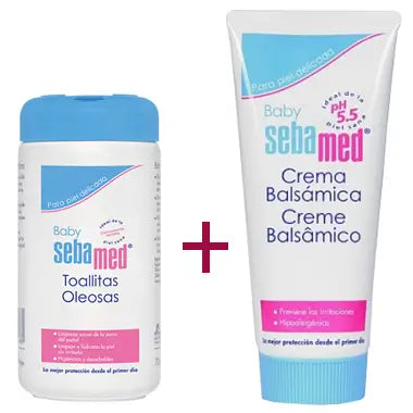 SEBAMED Confezione Crema balsamica 200 ml + Salviette oleose 72 pz.