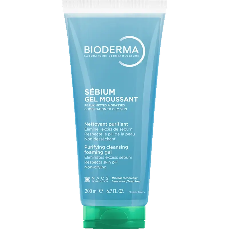 BIODERMA Sebium Gel detergente specifico Moussant detergente specifico senza detergente, 200 ml