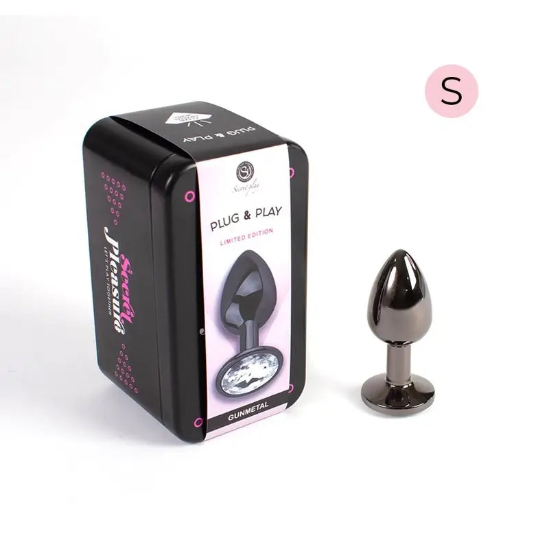 Secret Play Plug per il culo color canna di fucile misura S 7 cm