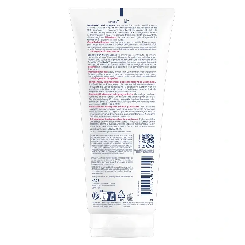 BIODERMA Sensibio Ds+ Gel detergente 200 ml