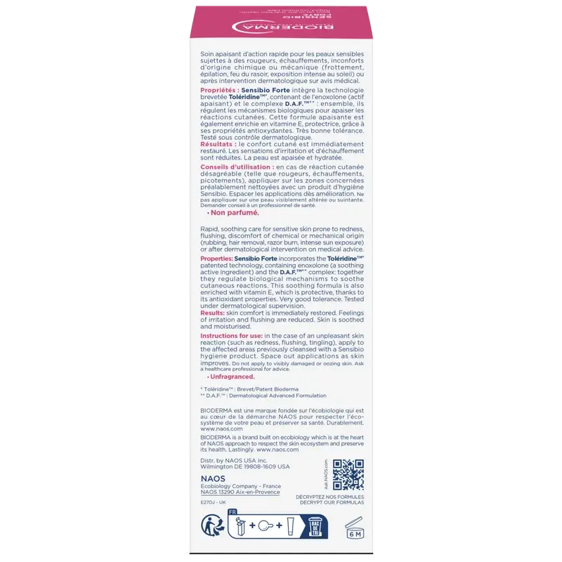 BIODERMA Sensibio Forte Crema viso pelle sensibile/danneggiata