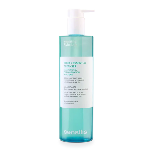 Sensilis Purify Essential Cleanser Gel detergente per pelli grasse e miste 400 ml