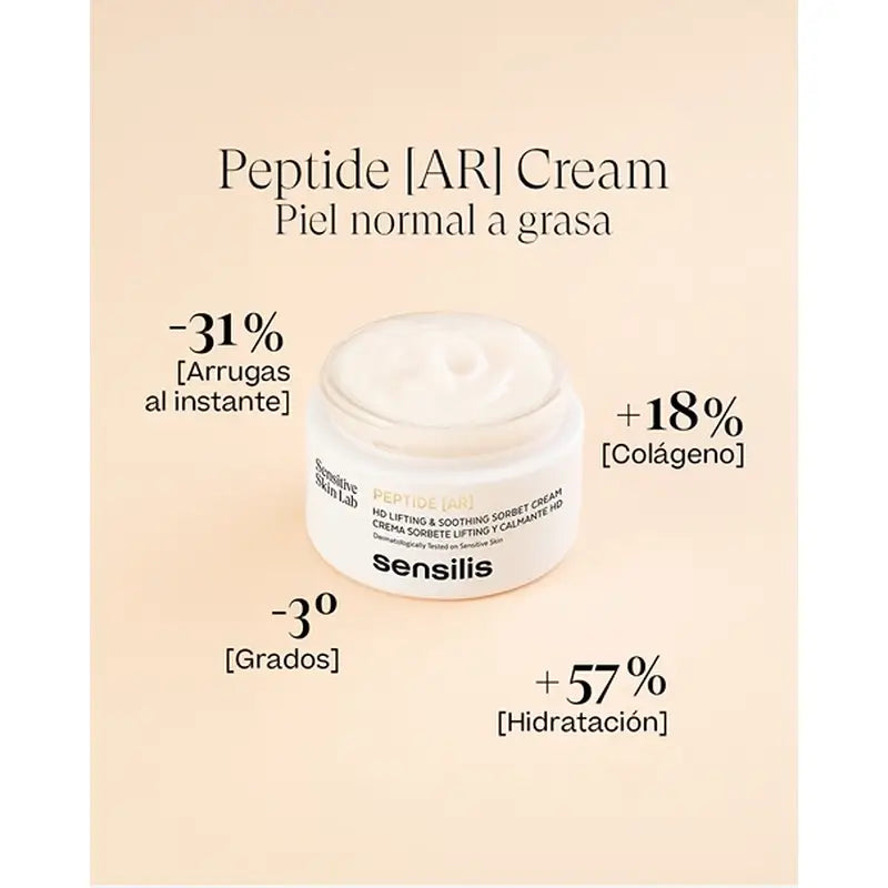 Sensilis Sensilis Peptide [Ar] Crema Sorbetto Effetto Lifting Pelle normale e mista, 50 ml