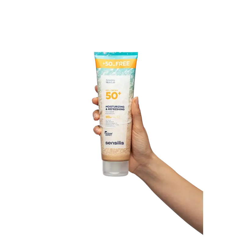 Sensilis Crema gel idratante e rinfrescante SPF 50+, 250 ml
