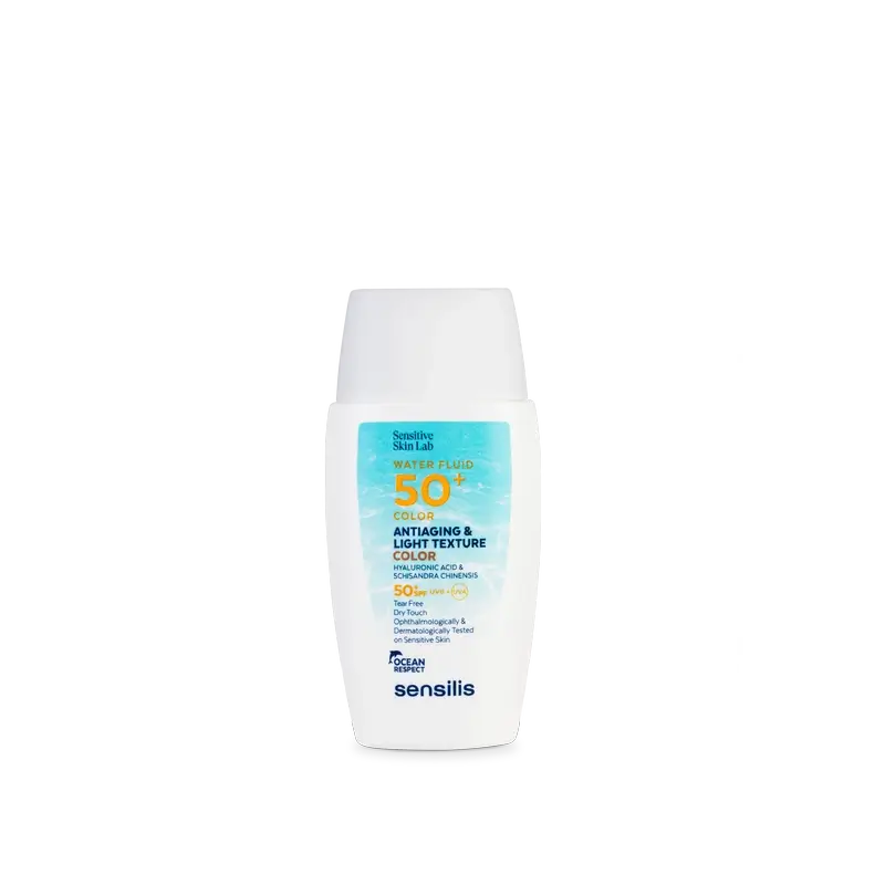 Sensilis Water Fluid SPF 50+ Fluido antietà con colore, 40 ml