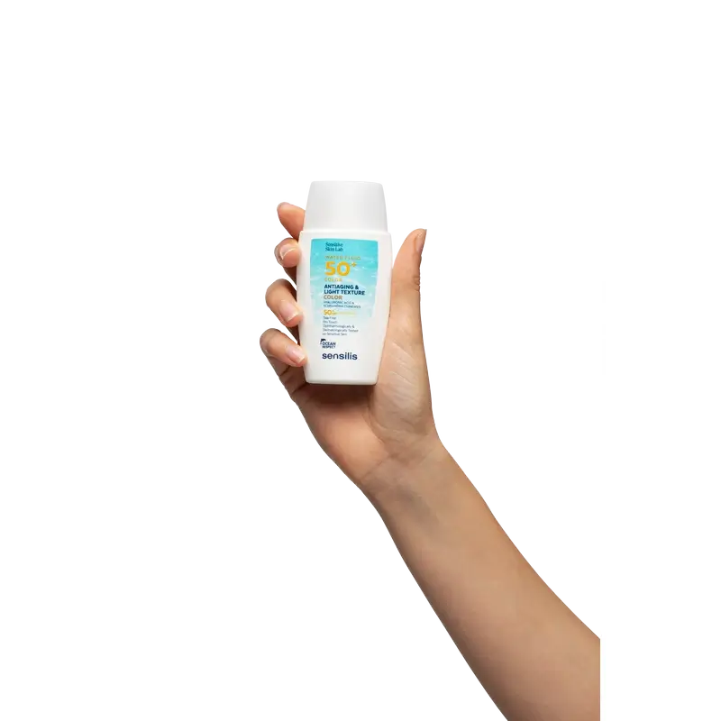 Sensilis Water Fluid SPF 50+ Fluido antietà con colore, 40 ml