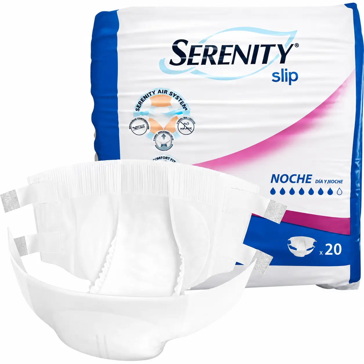 Serenity Slip Large Night, 80 pezzi.