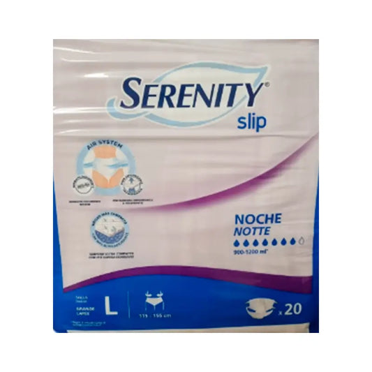 Serenity Slip Night Large, 80 pezzi.