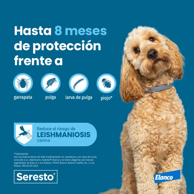 Collare per cani Seresto -8Kg Small Confezione da 2 unità