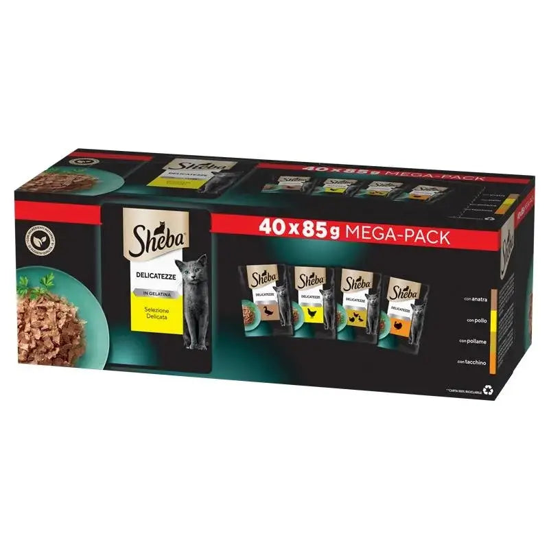 Sheba Bulkpack Pollame in gelatina 40X85G