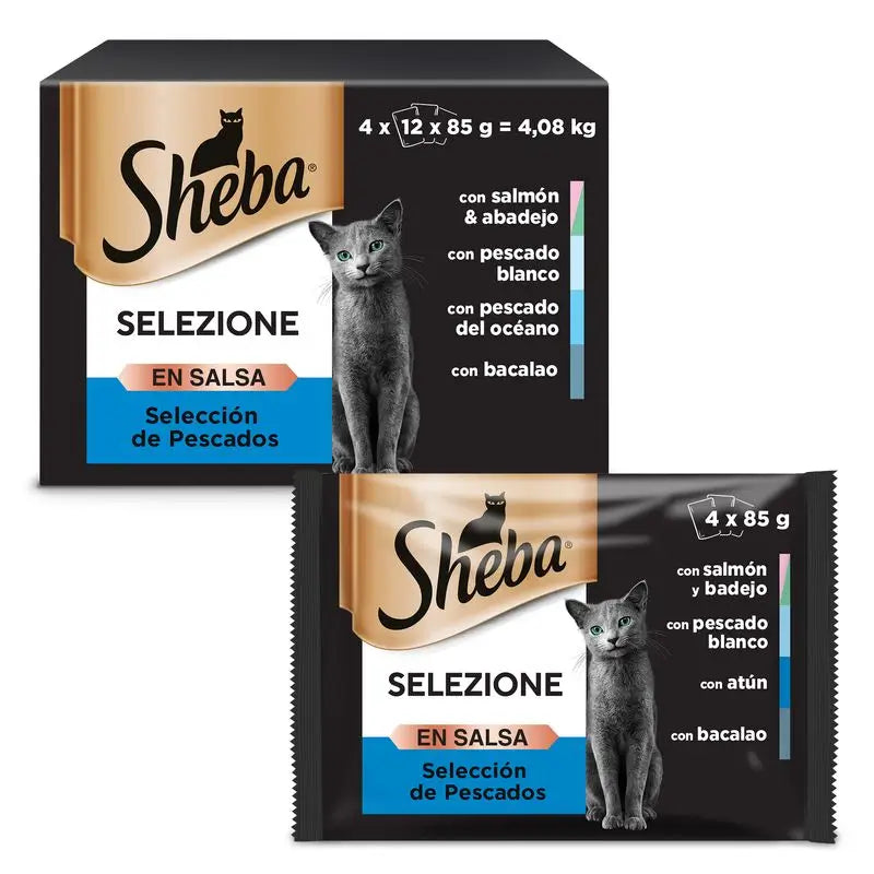 Sheba Multipack Delicatezze di Pesce 4X12X85Gr