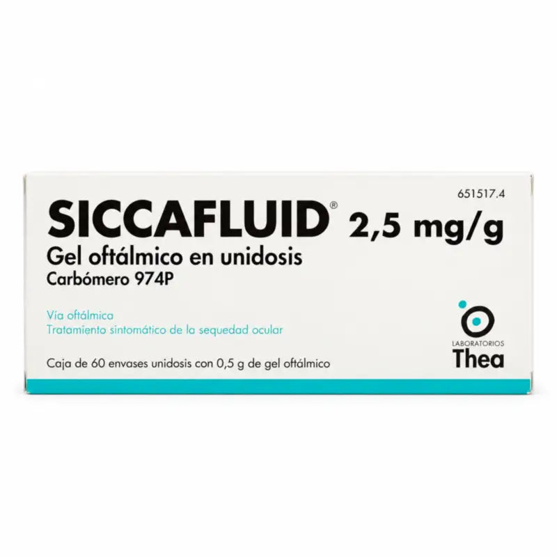 Siccafluid 2,5 mg/g Gel oftalmico 60 Dose singola