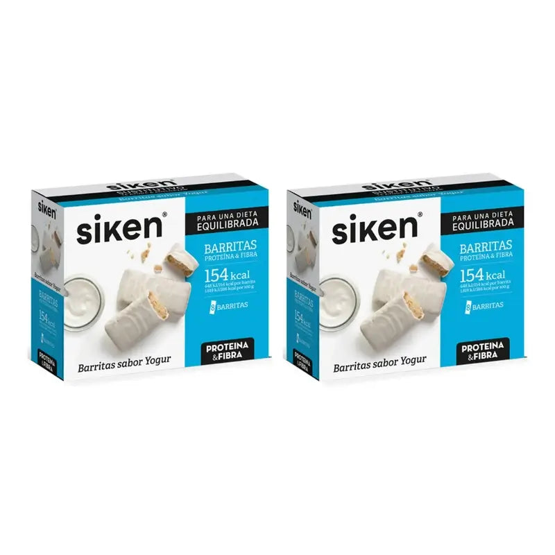Barrette sostitutive del gusto di yogurt Siken, 2X8 unità
