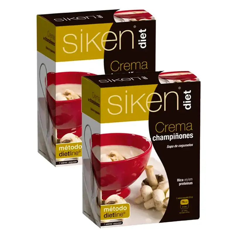 Crema di funghi Siken Diet, confezione da 2 x 7 bustine