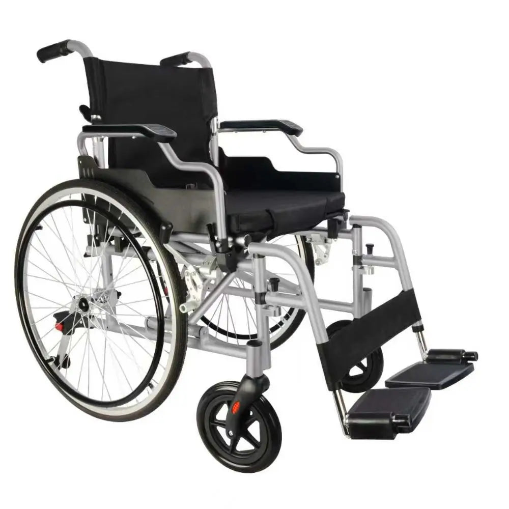 sedia in alluminio semovente antiribaltamento, misura 43 cm