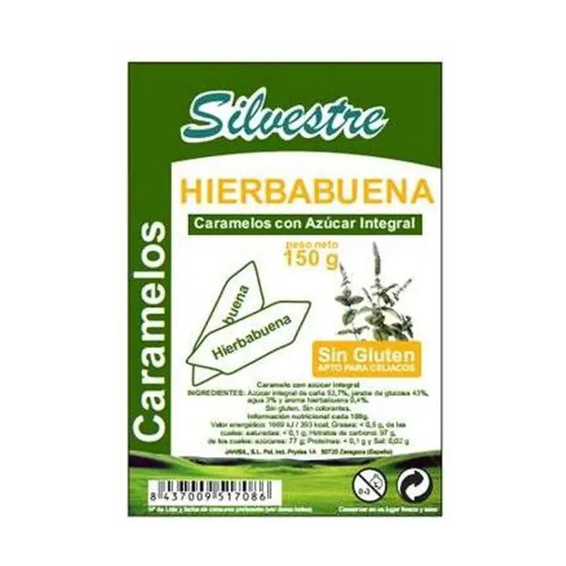Zucchero di canna alla menta piperita Silvestre 1Kg