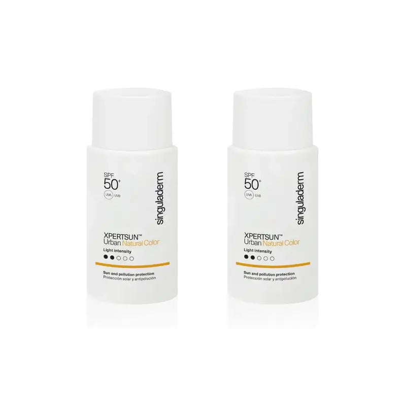 Singuladerm Xpertsun Spf50+ Urban Natural Colour Light Intensity, 2 unità