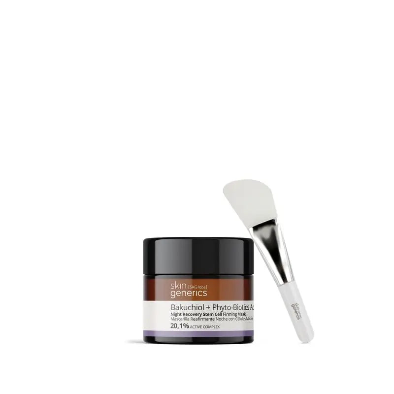 Skin Generics Maschera rassodante alle cellule staminali per il recupero notturno Bakuchiol + Complesso attivo fitobiotico Acai 20,1%, 50 ml