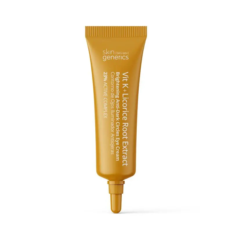 Skin Generics Vit K + estratto di radice di liquirizia Crema contorno occhi illuminante antiocchiaie, 15 ml