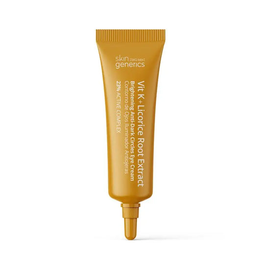 Skin Generics Vit K + estratto di radice di liquirizia Crema contorno occhi illuminante antiocchiaie, 15 ml