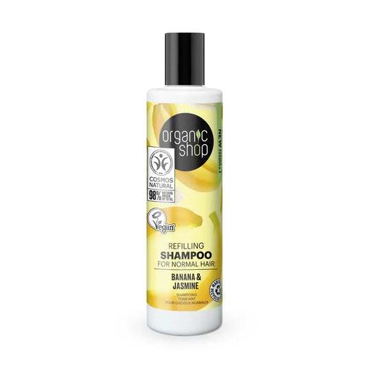 Skin Super Good Shampoo rimpolpante per capelli normali Banana e Gelsomino, 280 Ml