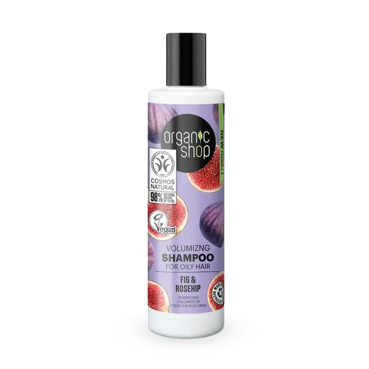 Skin Super Good Shampoo Volumizzante per Capelli Grassi Negozio Biologico Fico e Rosa Mosqueta, 280 Ml