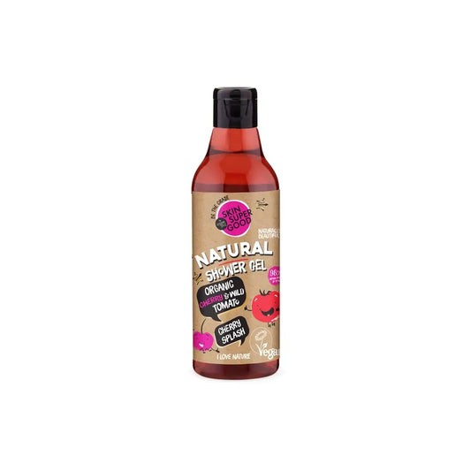 Skin Super Good Gel doccia naturale Cherry Splash, 250 ml