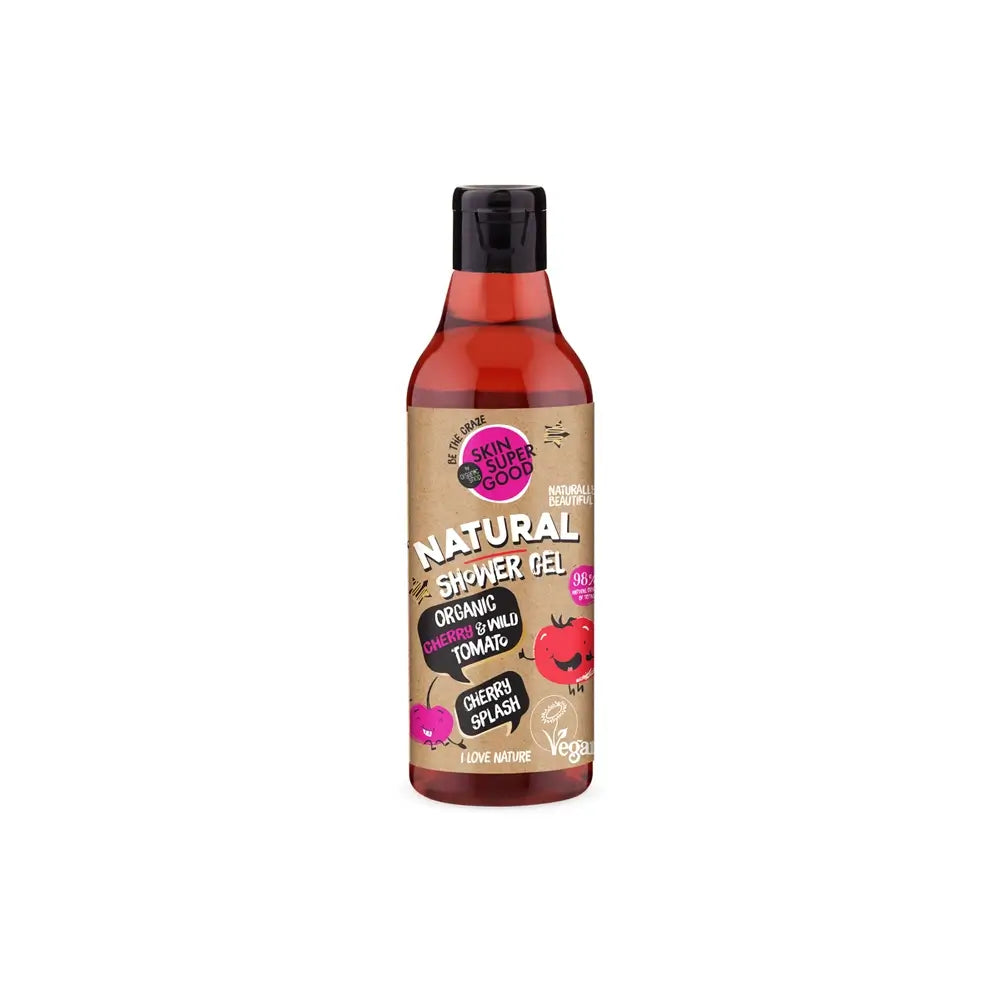 Skin Super Good Gel doccia naturale Cherry Splash, 250 ml