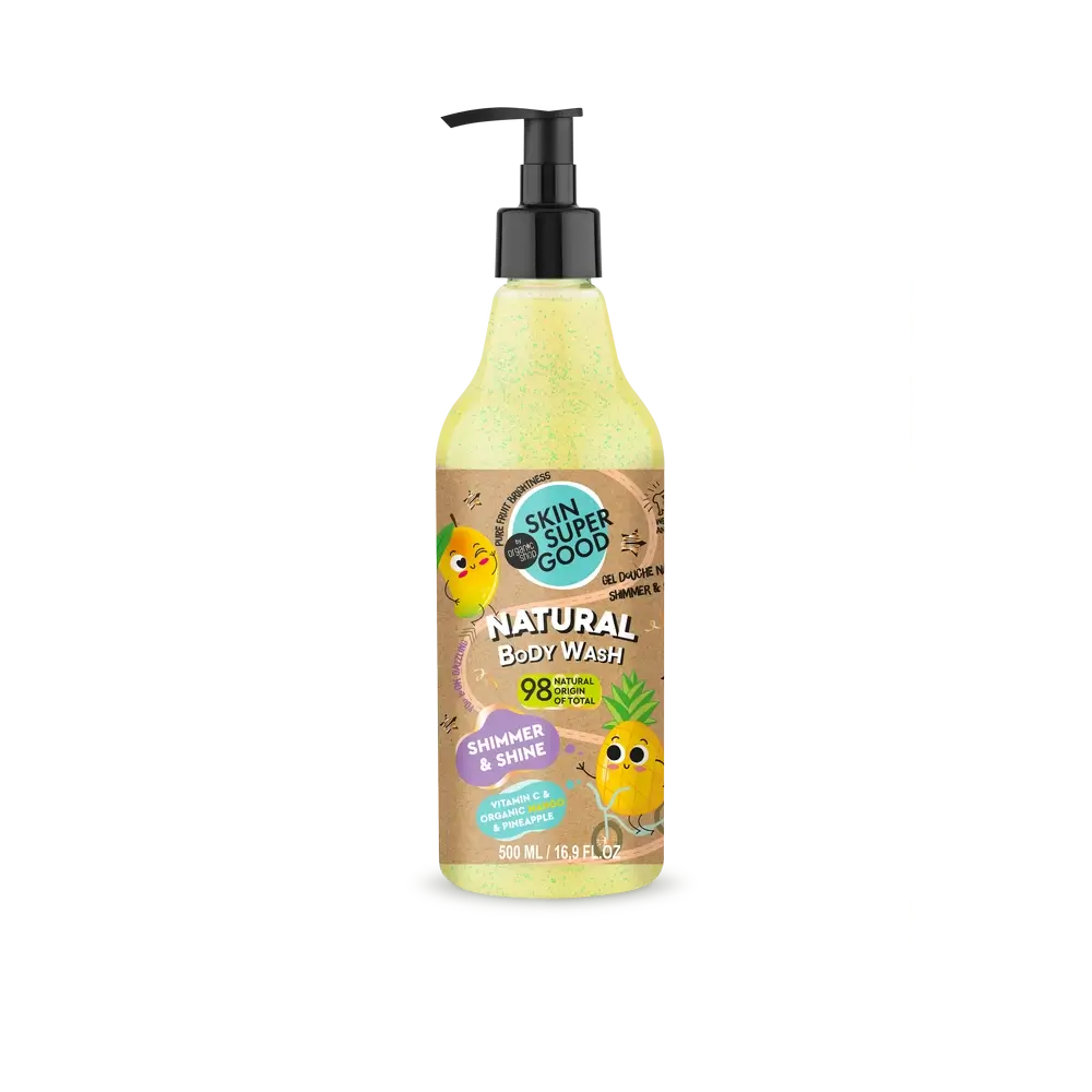 Gel doccia naturale Skin Super Good Shimmer & Shine , 500 ml