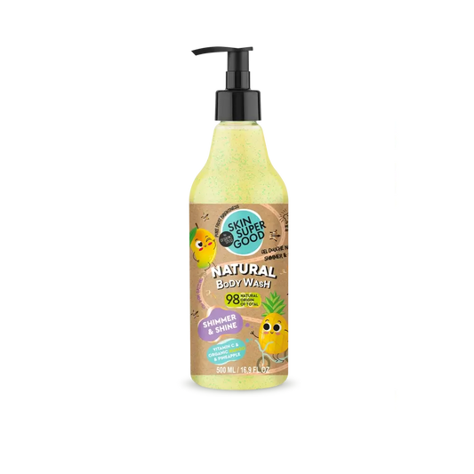 Gel doccia naturale Skin Super Good Shimmer & Shine , 500 ml