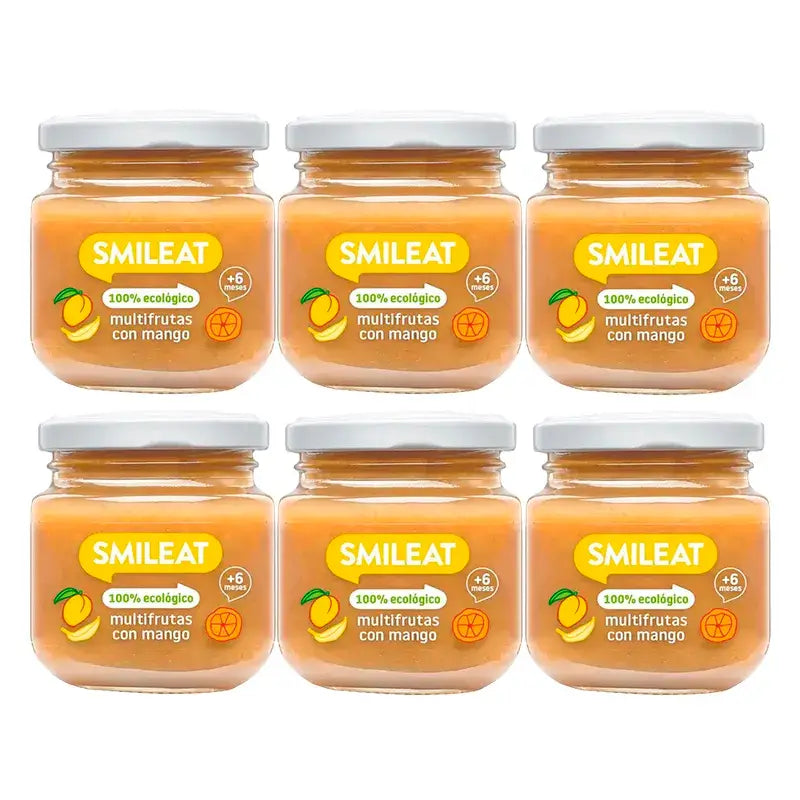 Smileat Multifrutti con mango, 6x130 Gr