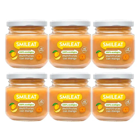 Smileat Multifrutti con mango, 6x130 Gr