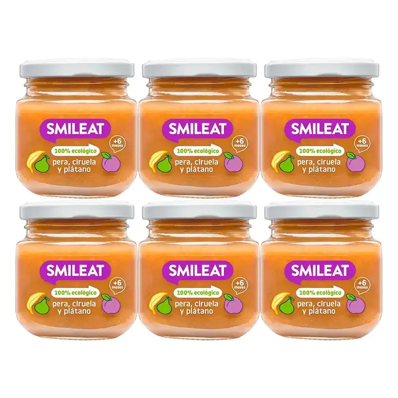 Barattolo Smileat Tre Frutti, Confezione 6 x 130 Gr