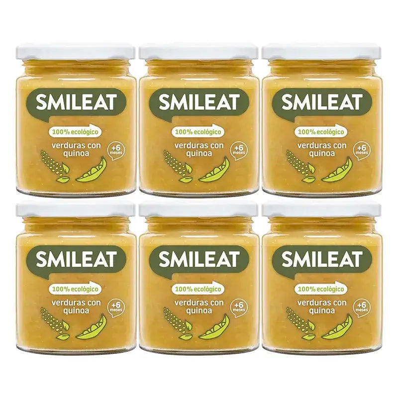 Smileat Snack biologico di verdure e quinoa, 6x230g