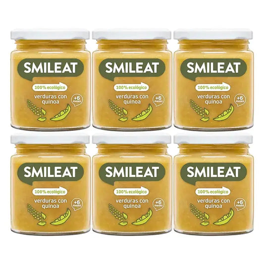 Smileat Snack biologico di verdure e quinoa, 6x230g