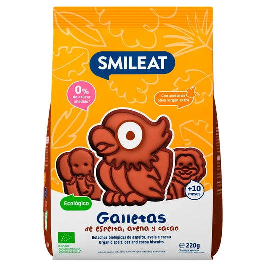 Biscotto Eco Cacao Smileat , 220 gr