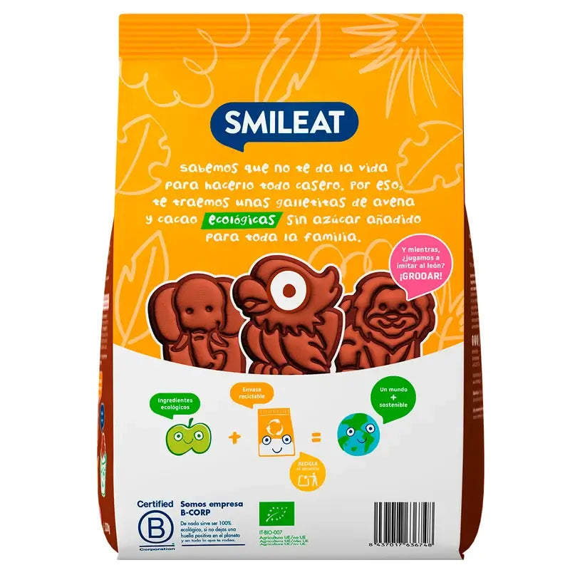 Biscotto Eco Cacao Smileat , 220 gr