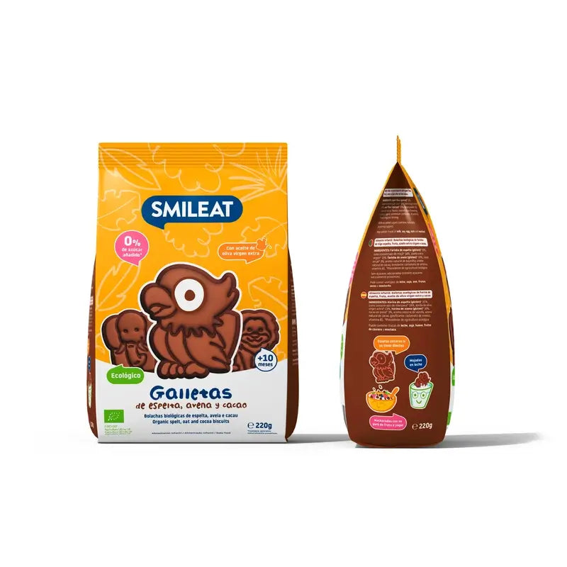 Biscotto Eco Cacao Smileat , 220 gr