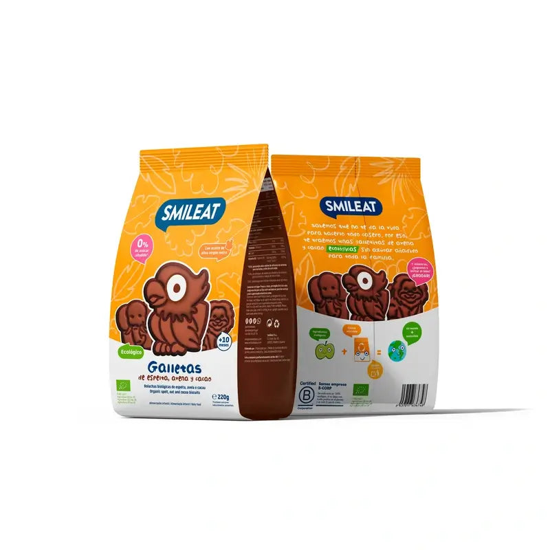 Biscotto Eco Cacao Smileat , 220 gr