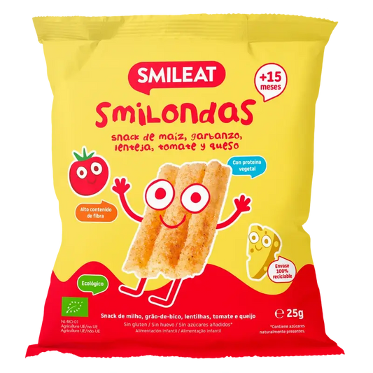 Smileat Smilondas al pomodoro e formaggio , 25 gr ECO