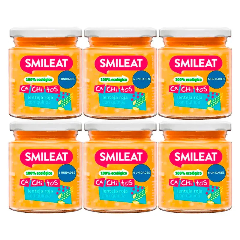Smileat Bocconcini di lenticchie e quinoa biologici, 6x230g