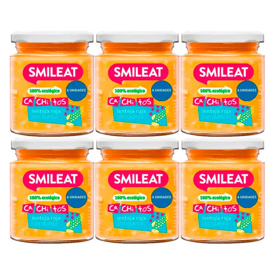 Smileat Bocconcini di lenticchie e quinoa biologici, 6x230g